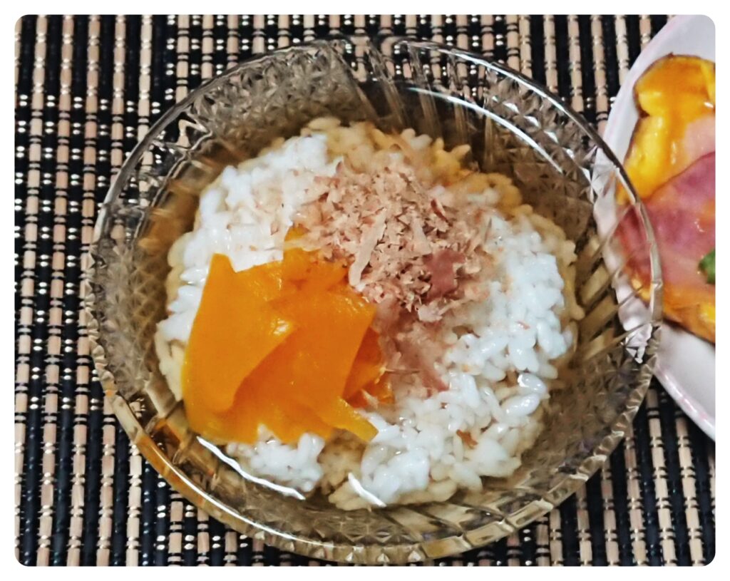 お茶漬けが五臓六腑に染み渡る~(๑˃̵ᴗ˂̵)