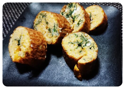 卵焼きに白米をプラスした完全食『卵飯焼き』が誕生しました🎂これって結構アリ寄りのアリじゃない?