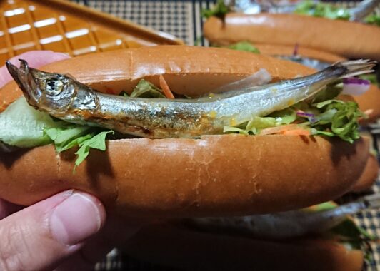 シシャモは頭からかじるタイプ😋