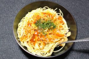 餡は少し冷ましてから麺に乗せたほうが良いみたいですね