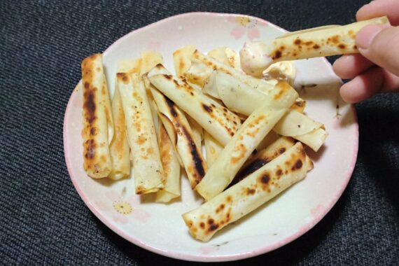 この焼き目は60点くらいかな。難しい〜