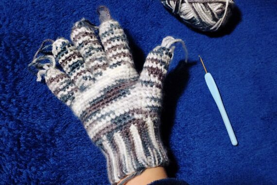 どうにか編めました