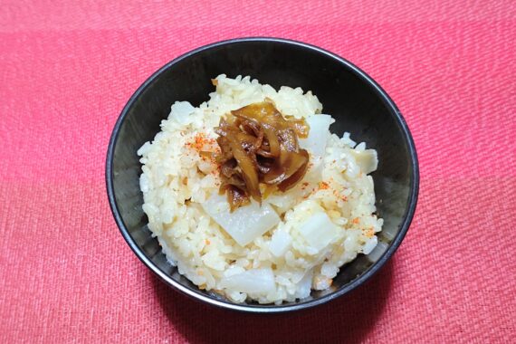 大きめカットの大根を炊き込みご飯にチョイ足しするのが好き♡